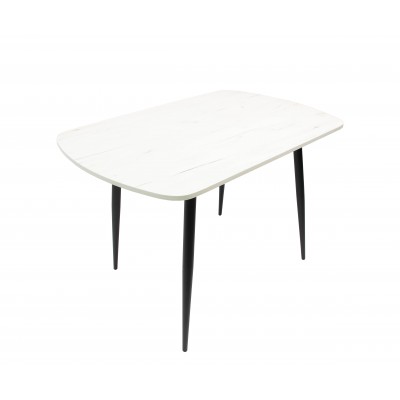 Стол ВВР ЛДСП Дуб крафт белый/черный конус 110/70